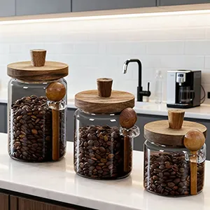 Frascos de vidrio para café