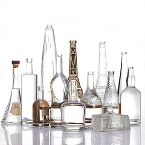 Botellas de vidrio para alcohol