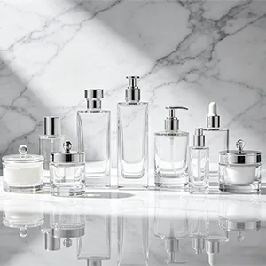 Envases cosméticos de vidrio y frascos para maquillaje