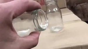 Botellas de vidrio para leche