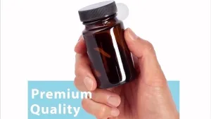 Botellas de vidrio para suplementos