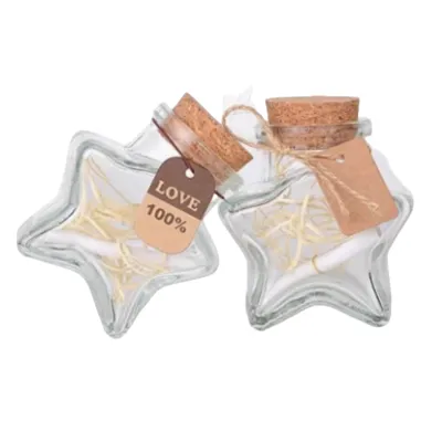 Botellas de vidrio decorativas