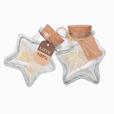 Botellas de vidrio decorativas