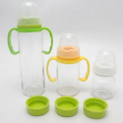 Biberones cilíndricos rectos de vidrio (60ml / 150ml / 240ml)