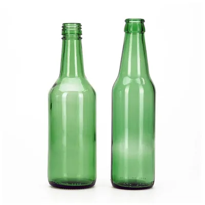 Botellas de cerveza de vidrio verde (330ml / 500ml)