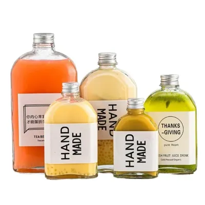 Estilos disponibles de botellas de vidrio para bebidas