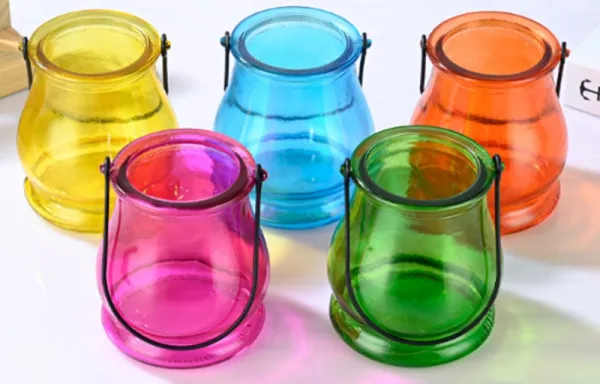 Frascos de vidrio para velas