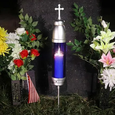 Lámparas de vidrio para cementerios y lámparas de vidrio para tumbas