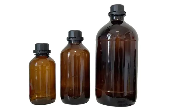 Botellas de vidrio para productos químicos