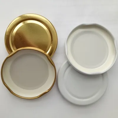 Tapones metálicos con pestañas y revestimiento de plastisol