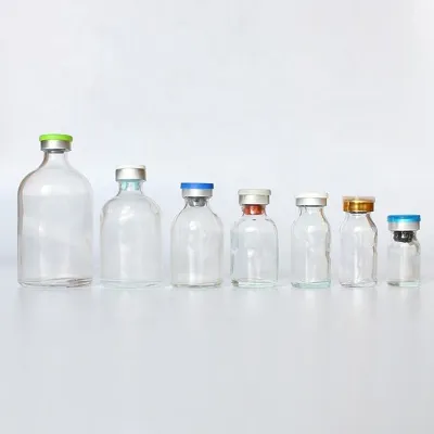 Botellas de vidrio para medicamentos y viales