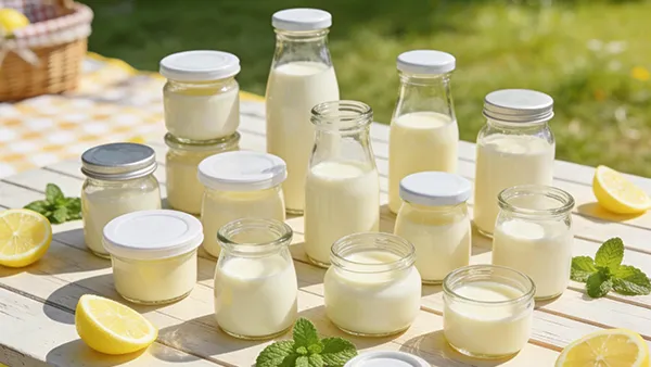 Envases de vidrio para productos lácteos