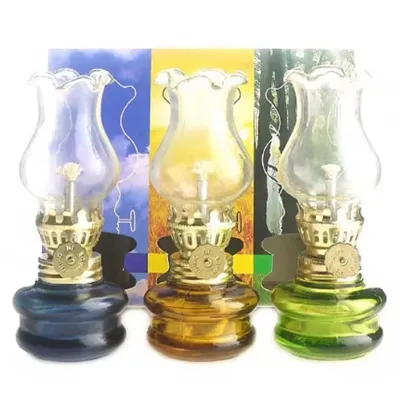 Botellas de vidrio para lámparas de aceite