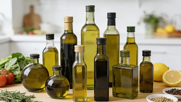 Botellas de vidrio para aceite de oliva