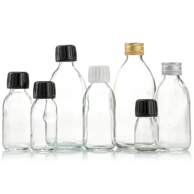 Botellas de vidrio para líquidos orales