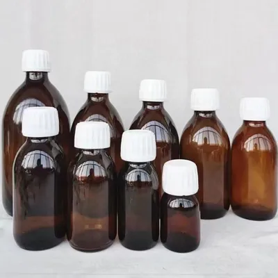 Botellas de vidrio para líquidos orales