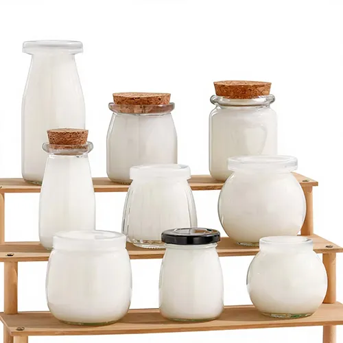 Frascos de vidrio para pudín