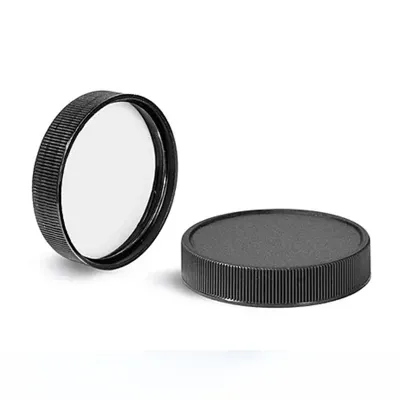 Tapones negros de polipropileno estriados con revestimiento de PE