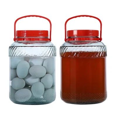 Frascos de vidrio para almacenamiento y frascos de boca ancha