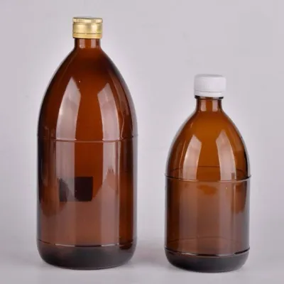 Botellas de vidrio para jarabe