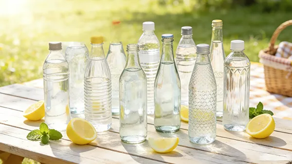 Botellas de vidrio para agua