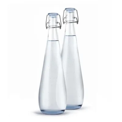 Estilos de botellas de agua de vidrio disponibles
