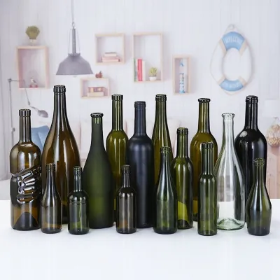Botellas de vidrio para vino en diversos estilos (375ml–1000ml)